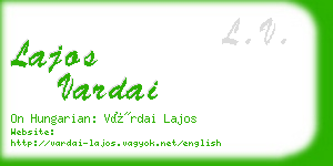 lajos vardai business card